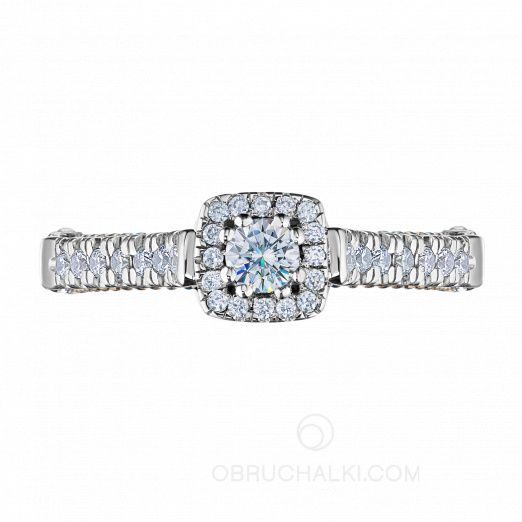 Роскошное помолвочное кольцо с бриллиантом VENICE на заказ фото 2