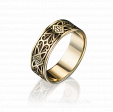 Мужское обручальное кольцо с резным орнаментом INTRICATE ORNAMENT на заказ фото
