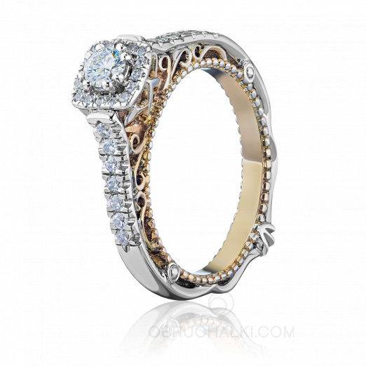 Роскошное помолвочное кольцо с бриллиантом VENICE на заказ фото