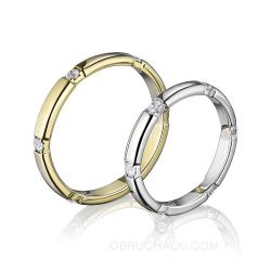Классические обручальные кольца с бриллиантами CLASSIC MOOD фото