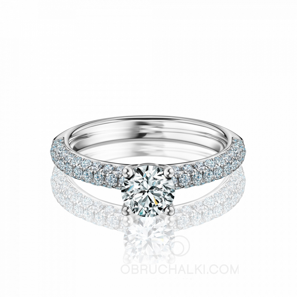 Помолвочное кольцо с бриллиантами для предложения PARIS PARIS