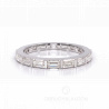 Комплект из помолвочного и обручального кольца для невесты EMERALD LINE &amp; BAGUETTE SHINY CIRCLE