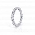 Женское обручальное кольцо-дорожка из белого золота c бриллиантами STONE MOON на заказ фото