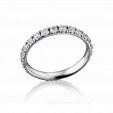 Обручальное кольцо с бриллиантами INFINITY на заказ фото