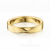 Мужское обручальное кольцо из жёлтого золота классическое MOBIUS MONO