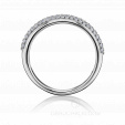 Женское обручальное кольцо с россыпью бриллиантов STARRY SKY на заказ фото 2