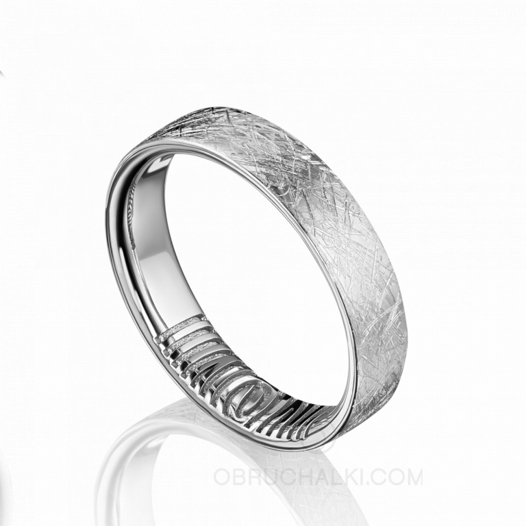 Обручальное кольцо с отпечатком пальца IMPRINT OF LOVE