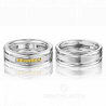 Парные обручальные кольца из желтого золота с желтыми бриллиантами COMBO ICE YELLOW DIAMONDS