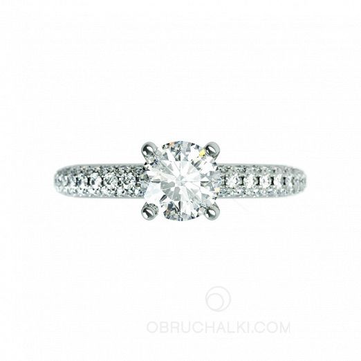 Помолвочное кольцо с бриллиантами для предложения PARIS PARIS на заказ фото 2