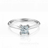 Классическое помолвочное кольцо с квадратным бриллиантом PROMISE PRINCESS