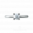 Классическое помолвочное кольцо с бриллиантом NEW YORK HISTORY на заказ фото 2