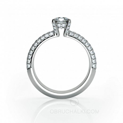 Помолвочное кольцо с бриллиантами для предложения PARIS PARIS на заказ фото 3