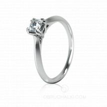 Помолвочное кольцо с квадратным бриллиантом Принцесса SMART DIAMOND PRINCESS фото