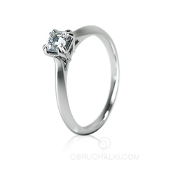 Помолвочное кольцо с квадратным бриллиантом Принцесса SMART DIAMOND PRINCESS фото