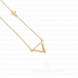 Минималистичный кулон-треугольник из золота GLAM TRIANGLE на заказ фото 3