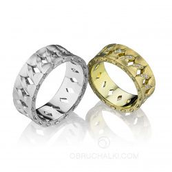 Необычные дизайнерские обручальные кольца SPIRALS фото