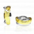 Оригинальные обручальные кольца Волна комбинированные с бриллиантами на заказ фото 2