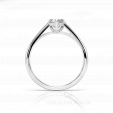 Помолвочное кольцо с бриллиантом в форме сердца BE IN LOVE на заказ фото 3
