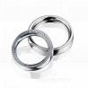 Парные обручальные кольца с бриллиантами CROP DIAMOND CIRCLE II