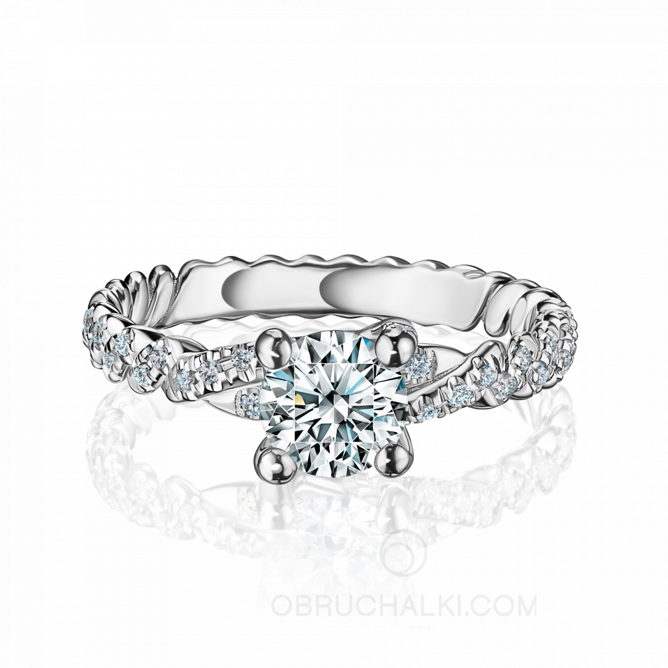 Кольцо для предложения из белого золота с бриллиантами TERNURA IMPERIAL