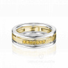 Женское обручальное кольцо из золота с желтыми бриллиантами COMBO ICE YELLOW DIAMONDS