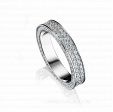 Обручальное кольцо женское с бриллиантами LOVE STORY на заказ фото