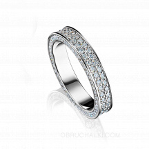 Обручальное кольцо женское с бриллиантами LOVE STORY фото
