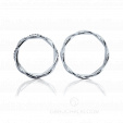 Плетеные обручальные кольца с белыми и черными бриллиантами TWISTED BRILLIANT на заказ фото 4