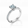 Помолвочное кольцо с бриллиантом огранки Принцесса MYSTERY PRINCESS DIAMOND