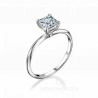 Золотое помолвочное кольцо с акцентной гранью и бриллиантом принцесса SOFT EDGE FIANCÉE PRINCESS