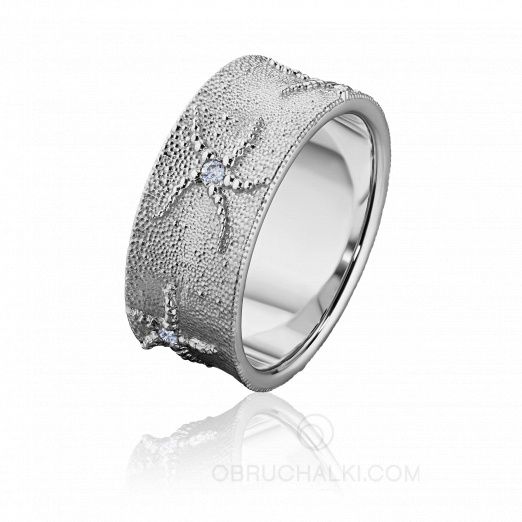 Дизайнерское женское кольцо с морскими звездами ESTRELLA DE MAR на заказ фото