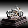 Модель мотоцикла Harley Davidson из серебра  на заказ фото 5