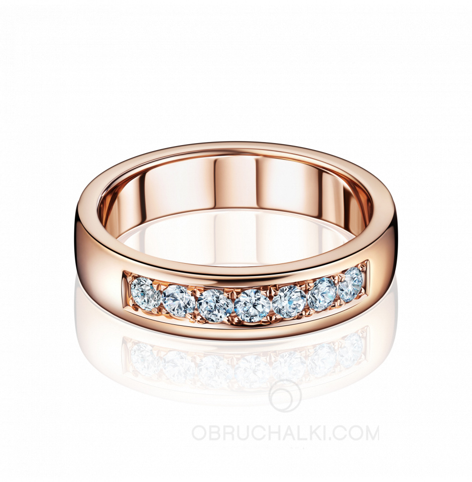 Женское обручальное кольцо из золота с семью бриллиантами SEVEN HEAVENS