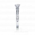 Шикарное помолвочное кольцо с белым бриллиантом MYSTERY CUSHION DIAMOND на заказ фото 4