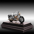 Модель мотоцикла Harley Davidson из серебра  на заказ фото 4