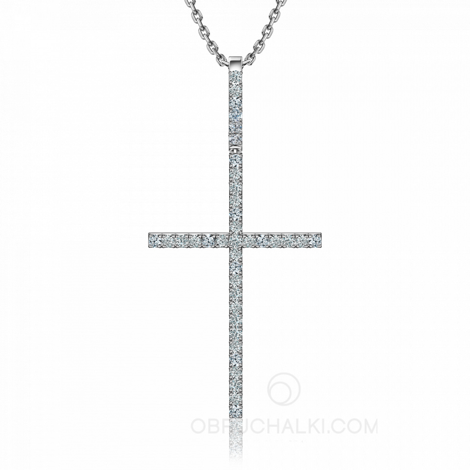 Подвеска крестик с бриллиантами SMALL DIAMONDS CROSS