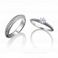 Обручальное и помолвочное кольцо невесты DIAMOND DREAM на заказ фото 2