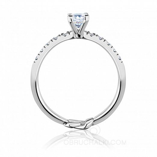 Изящное помолвочное кольцо с бриллиантом NODULE на заказ фото 3