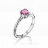 Помолвочное кольцо с розовым сапфиром огранки сердце SAPPHIRE HEART RING