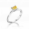 Помолвочное кольцо с жёлтым бриллиантом в форме сердца PROMISE SUN HEART