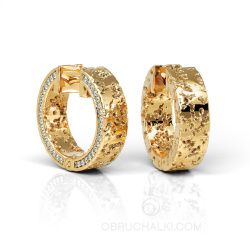Золотые серьги CONGO CORK DIAMONDS фото