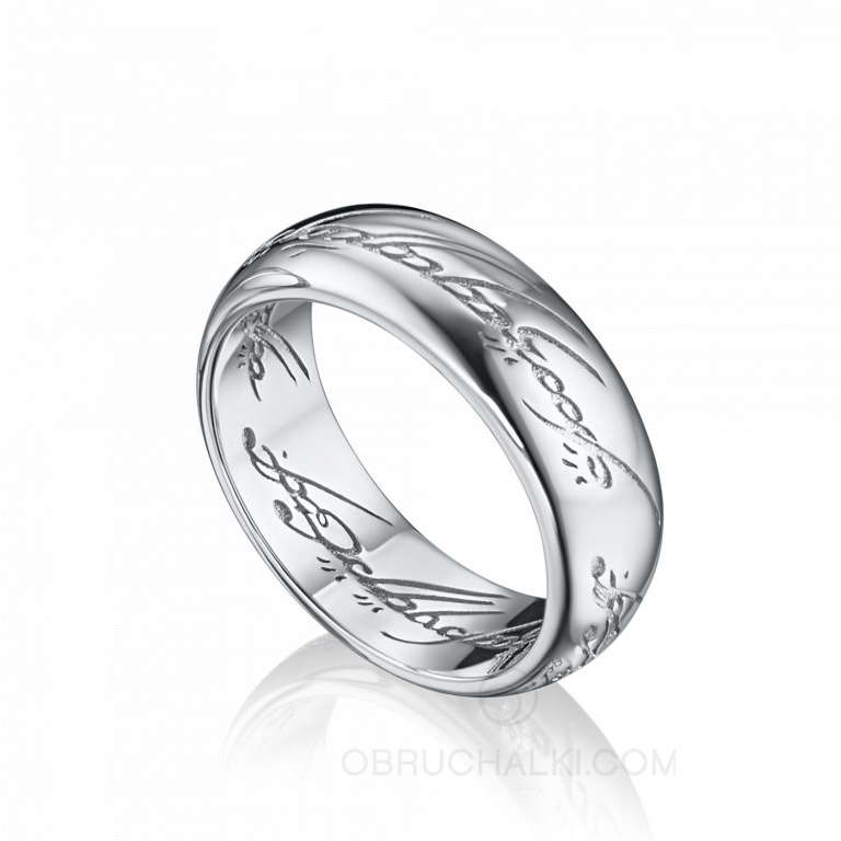 Обручальное кольцо Всевластия с гравированной надписью RING OF POWER