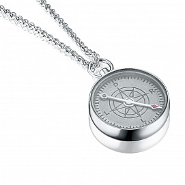 Кулон - подвеска из белого золота COMPASS
