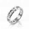 Необычное мужское обручальное кольцо DUAL GEOMETRY