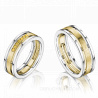 Парные обручальные кольца из желтого золота с желтыми бриллиантами COMBO ICE YELLOW DIAMONDS