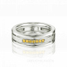 Женское обручальное кольцо из золота с желтыми бриллиантами COMBO ICE YELLOW DIAMONDS