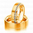 Свадебные кольца с бриллиантами на заказ фото