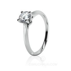 Элегантное помолвочное кольцо с 1 бриллиантом SMART DIAMOND фото