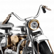 Модель мотоцикла Harley Davidson из серебра  на заказ фото 2