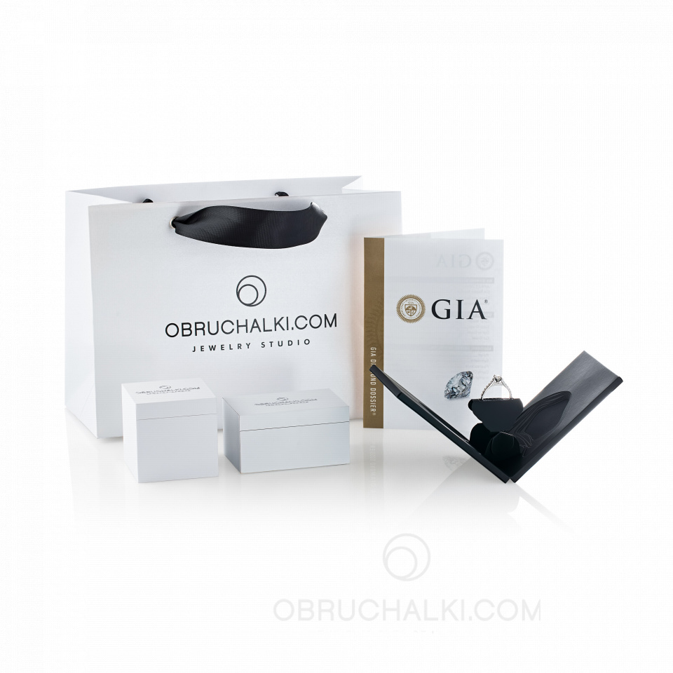 Кулон - подвеска буква из белого золота с бриллиантами 